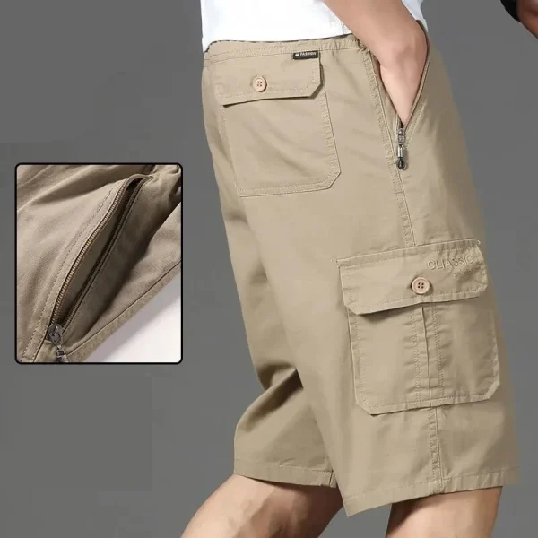 Big Size Men's Sports Cargo Shorts Straight Cotton Loose
