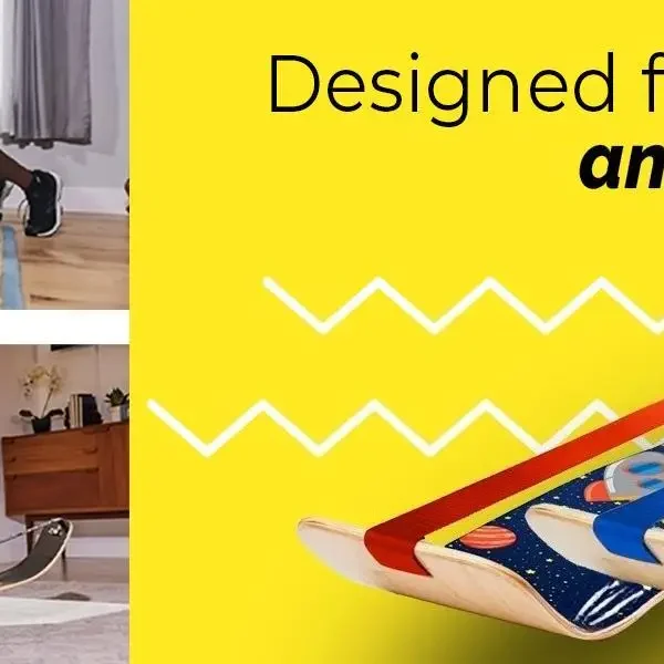 SlackBoard Balance for Kids & Adults - core workout