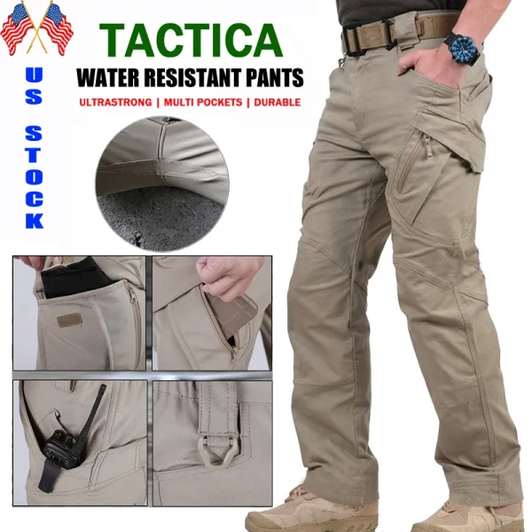Waterproof Tactical Cargo Hiking Pants Sweatproof