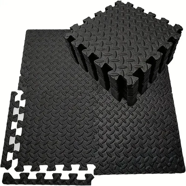 16Pcs Non-slip Waterproof Fitness Floor Mat Shock-absorbing