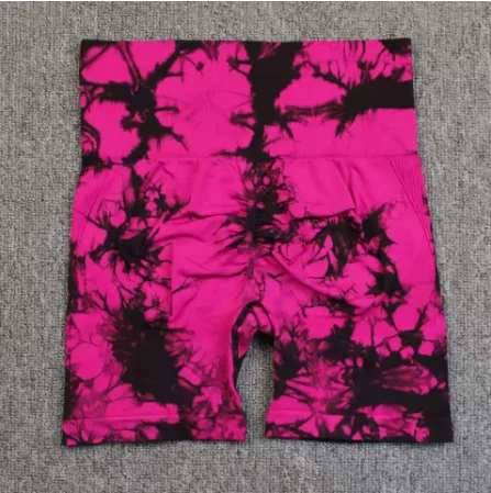 Tie-Dye Yoga Running gym Shorts for Women